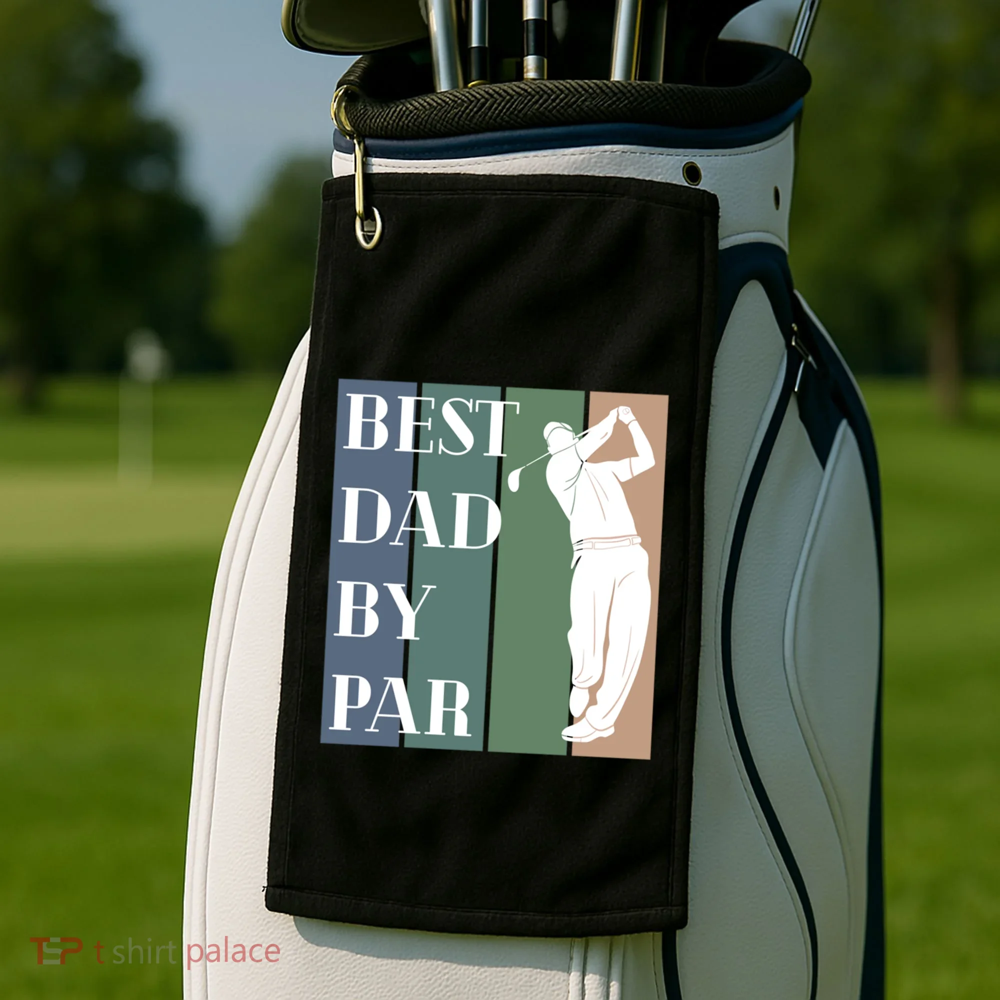 Best Dad By Par Golf Cute Gift Golf Towel