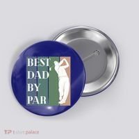 Best Dad By Par Golf Cute Gift Button thumb 0