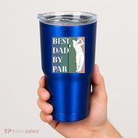 Best Dad By Par Golf Cute Gift Tumbler thumb 2