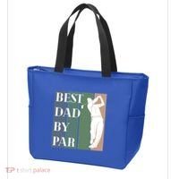 Best Dad By Par Golf Cute Gift Tote Bag thumb 3