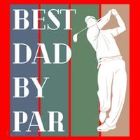 Best Dad By Par Golf Cute Gift Santa Hat thumb 1