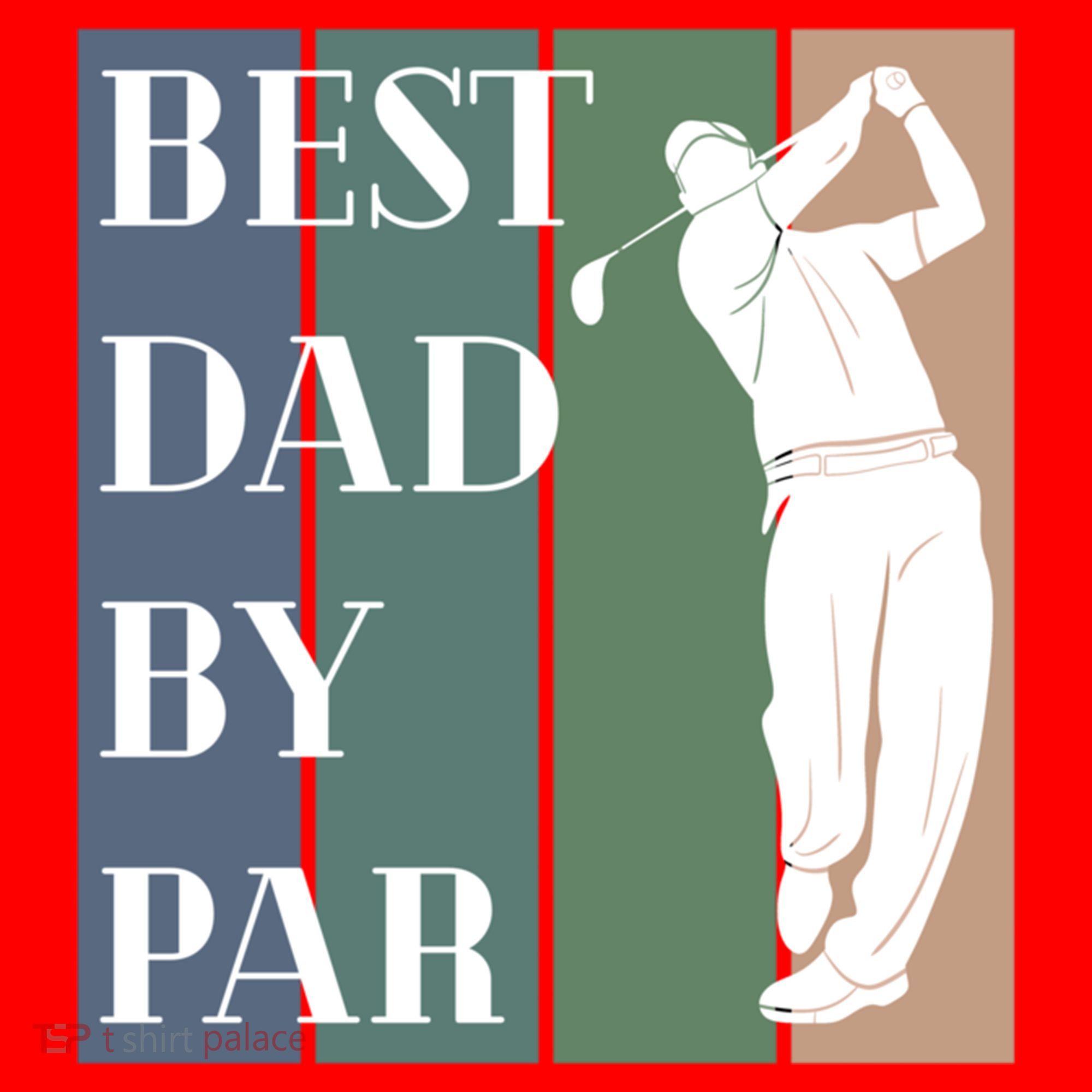 Best Dad By Par Golf Cute Gift Santa Hat