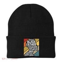 Black Dad Black Fathers Black History Dope Black Father Beanie thumb 0
