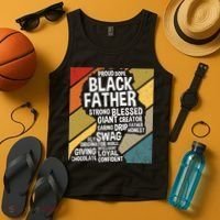 Black Dad Black Fathers Black History Dope Black Father Tank Top thumb 4
