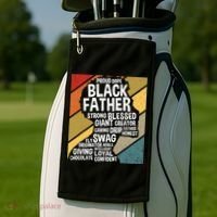 Black Dad Black Fathers Black History Dope Black Father Golf Towel thumb 2