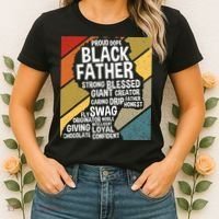 Black Dad Black Fathers Black History Dope Black Father Women's T-Shirt thumb 2