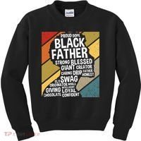 Black Dad Black Fathers Black History Dope Black Father Kids Sweatshirt thumb 0