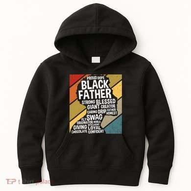 Black Dad Black Fathers Black History Dope Black Father Kids Hoodie