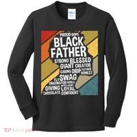 Black Dad Black Fathers Black History Dope Black Father Kids Long Sleeve Shirt thumb 0