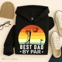 Best Dad By Par Golf T Hoodie thumb 4
