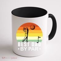 Best Dad By Par Golf T Coffee Mug thumb 1