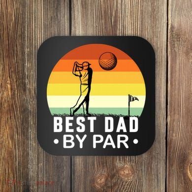Best Dad By Par Golf T Coaster