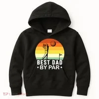 Best Dad By Par Golf T Kids Hoodie thumb 0