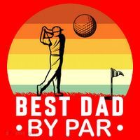 Best Dad By Par Golf T Santa Hat thumb 1