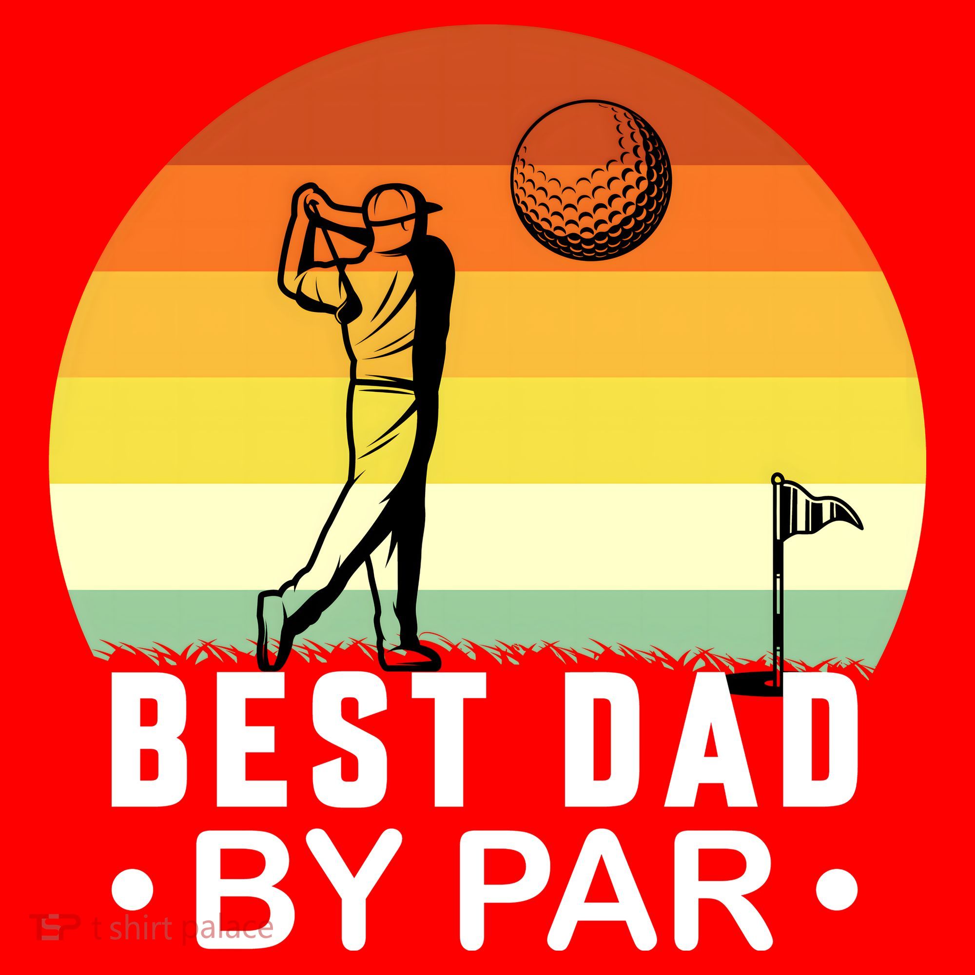 Best Dad By Par Golf T Santa Hat