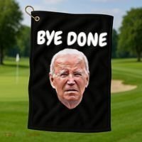 Bye Done Bye Bye Joe Biden Drops Out Of 2024 Election Golf Towel thumb 1