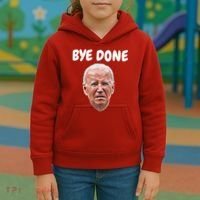 Bye Done Bye Bye Joe Biden Drops Out Of 2024 Election Kids Hoodie thumb 3