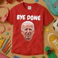 Bye Done Bye Bye Joe Biden Drops Out Of 2024 Election Kids T-Shirt thumb 3