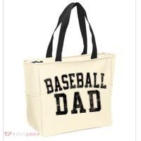 Baseball Dad Birthday Classic Bold Font Baseball Daddy Tote Bag thumb 2