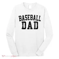 Baseball Dad Birthday Classic Bold Font Baseball Daddy Long Sleeve Shirt thumb 0
