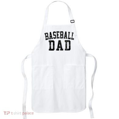 Baseball Dad Birthday Classic Bold Font Baseball Daddy Apron