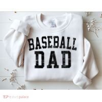 Baseball Dad Birthday Classic Bold Font Baseball Daddy Sweatshirt thumb 2