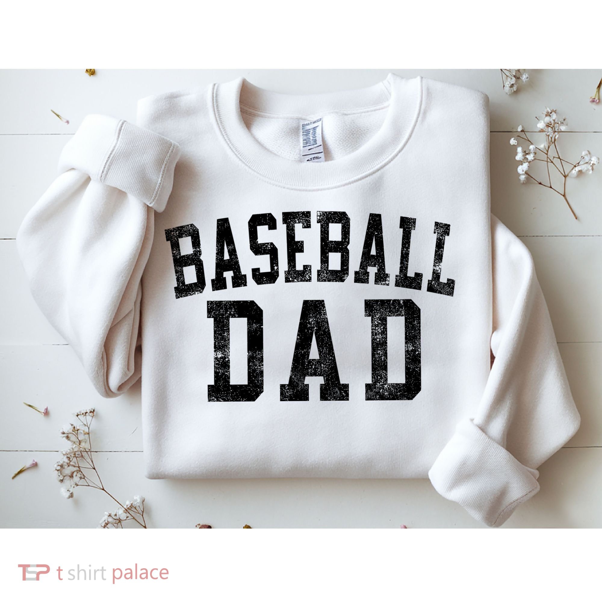 Baseball Dad Birthday Classic Bold Font Baseball Daddy Sweatshirt