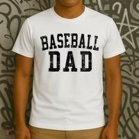 Baseball Dad Birthday Classic Bold Font Baseball Daddy T-Shirt thumb 3