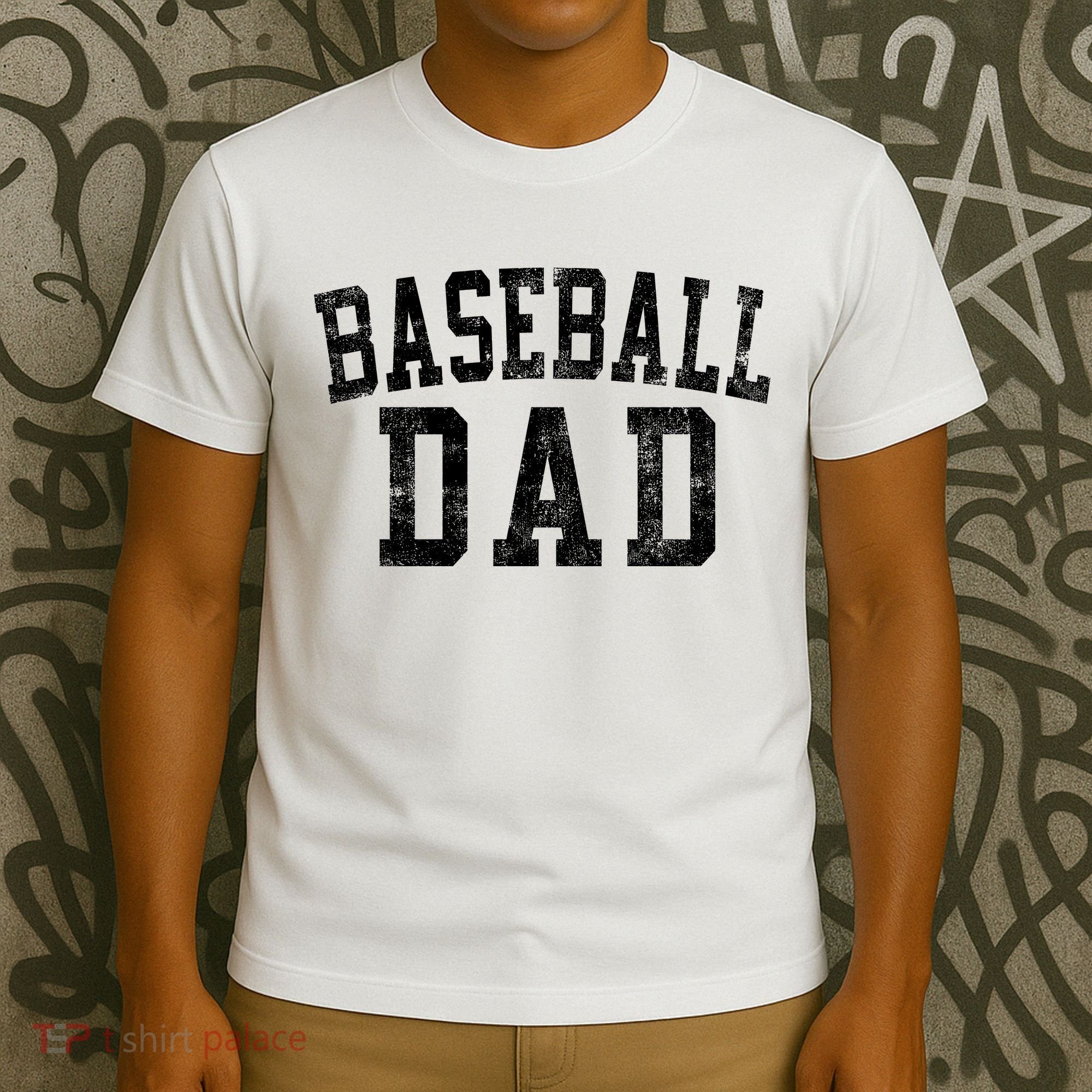 Baseball Dad Birthday Classic Bold Font Baseball Daddy T-Shirt