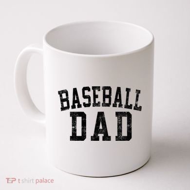 Baseball Dad Birthday Classic Bold Font Baseball Daddy Coffee Mug