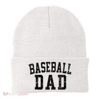 Baseball Dad Birthday Classic Bold Font Baseball Daddy Beanie thumb 0