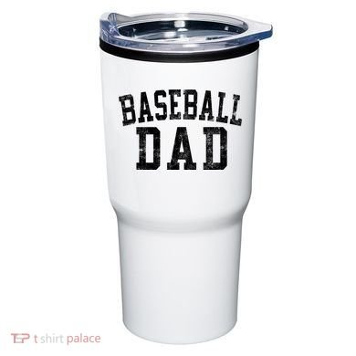 Baseball Dad Birthday Classic Bold Font Baseball Daddy Tumbler