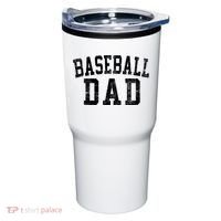 Baseball Dad Birthday Classic Bold Font Baseball Daddy Tumbler thumb 0