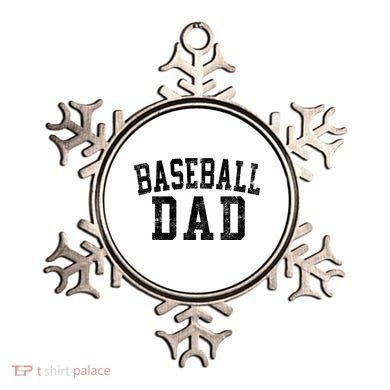 Baseball Dad Birthday Classic Bold Font Baseball Daddy Ornament