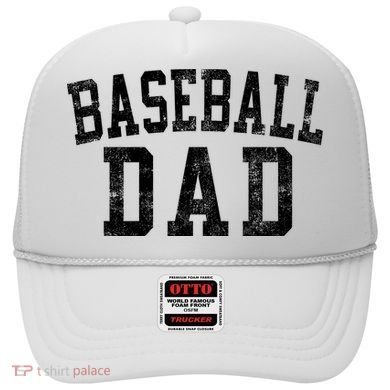 Baseball Dad Birthday Classic Bold Font Baseball Daddy Hat