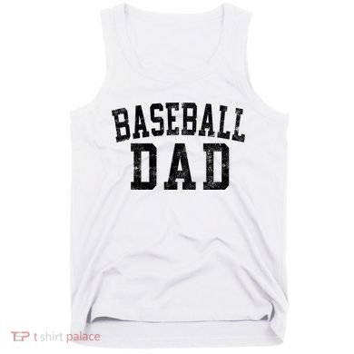 Baseball Dad Birthday Classic Bold Font Baseball Daddy Tank Top