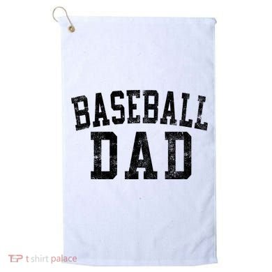 Baseball Dad Birthday Classic Bold Font Baseball Daddy Golf Towel
