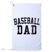 Baseball Dad Birthday Classic Bold Font Baseball Daddy Golf Towel thumb 0