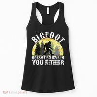 Bigfoot Doesn't Believe In You Either Distressed Women's Tank Top thumb 0