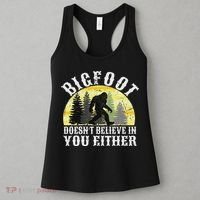 Bigfoot Doesn't Believe In You Either Distressed Women's Tank Top thumb 3
