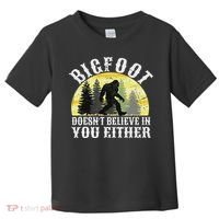 Bigfoot Doesn't Believe In You Either Distressed Toddler T-Shirt thumb 0