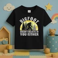 Bigfoot Doesn't Believe In You Either Distressed Toddler T-Shirt thumb 3
