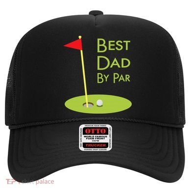 Best Dad By Par Golf Themed Design For Golfing Dad Golfer Hat