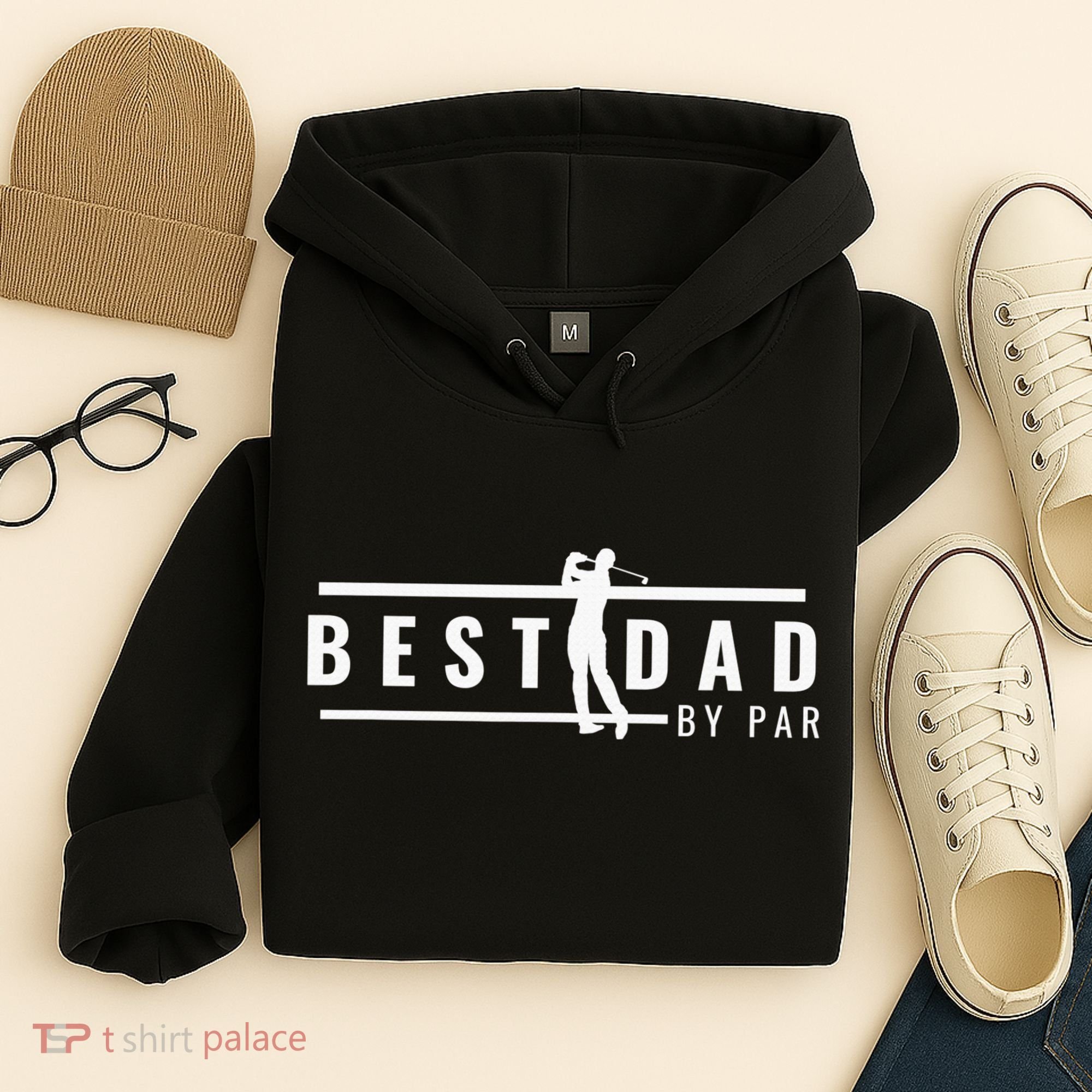 Best Dad By Par Daddy Gifts Golf Lover Golfer Father's Day Hoodie