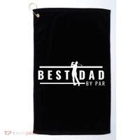 Best Dad By Par Daddy Gifts Golf Lover Golfer Father's Day Golf Towel thumb 0
