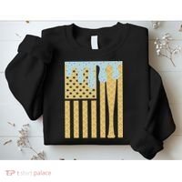 Baseball Drip Bat Dripping Ice Cream American Flag Sweatshirt thumb 2