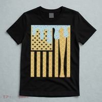 Baseball Drip Bat Dripping Ice Cream American Flag T-Shirt thumb 5