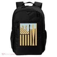 Baseball Drip Bat Dripping Ice Cream American Flag Backpack thumb 0