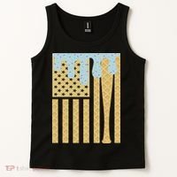 Baseball Drip Bat Dripping Ice Cream American Flag Tank Top thumb 2
