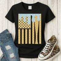 Baseball Drip Bat Dripping Ice Cream American Flag Women's T-Shirt thumb 3